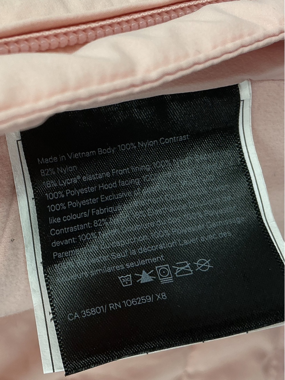 lululemon athletica pale pink quilted vest 761 - Picture 4 of 8